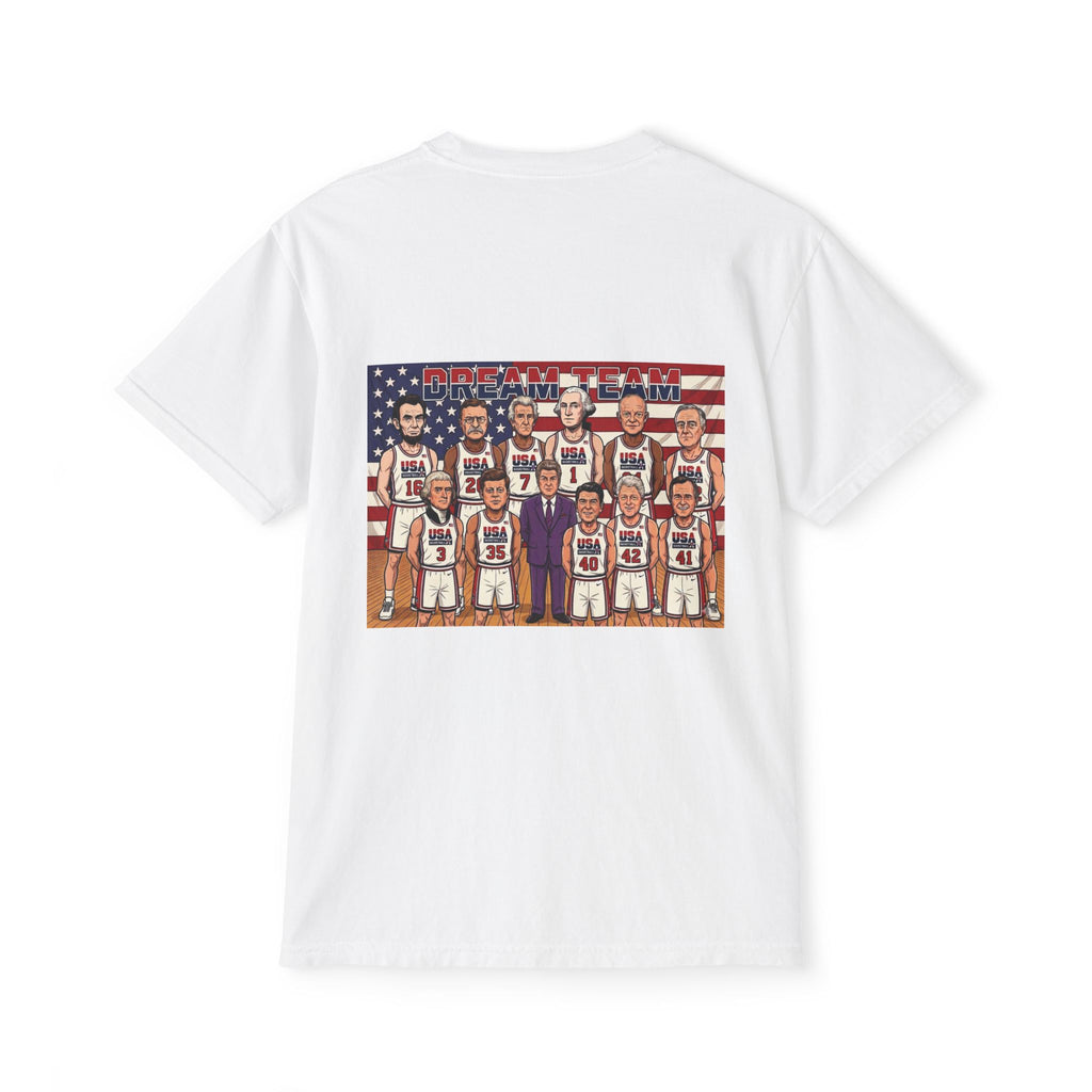 Comfort Colors SS T-Shirt *Pocket* - Retro USA Dream Team