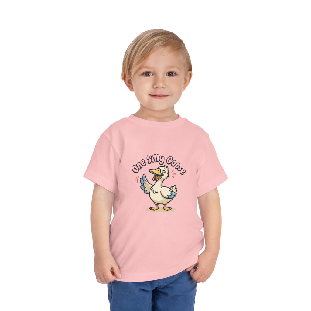 One Silly Goose Toddler Tee — Cute Cartoon Baby Goose Shirt