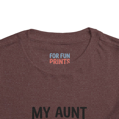 Toddler Short Sleeve Tee - My Aunt Says I'm Perfect, Just Like Her