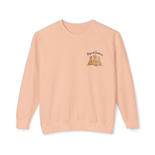 Comfort Colors Crewneck Sweatshirt - Boys of Summer Golden Retrievers