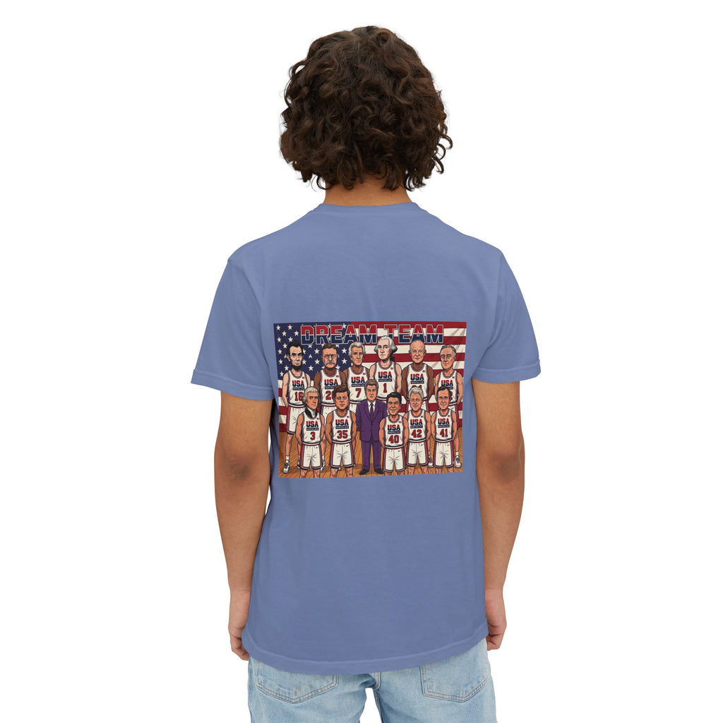 Comfort Colors SS T-Shirt *Pocket* - Retro USA Dream Team