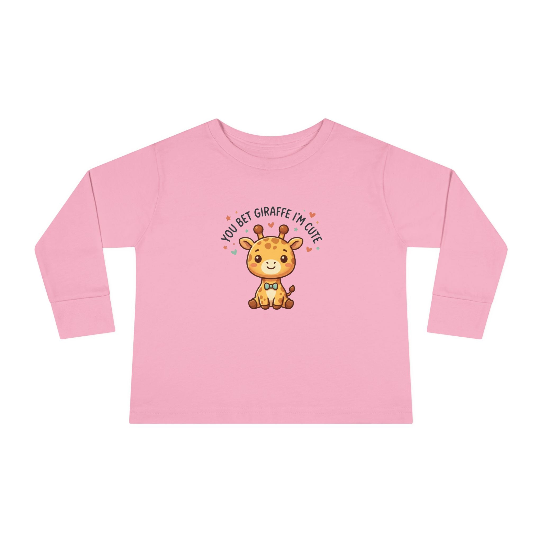 Toddler Long Sleeve Tee — You Bet Giraffe I'm Cute