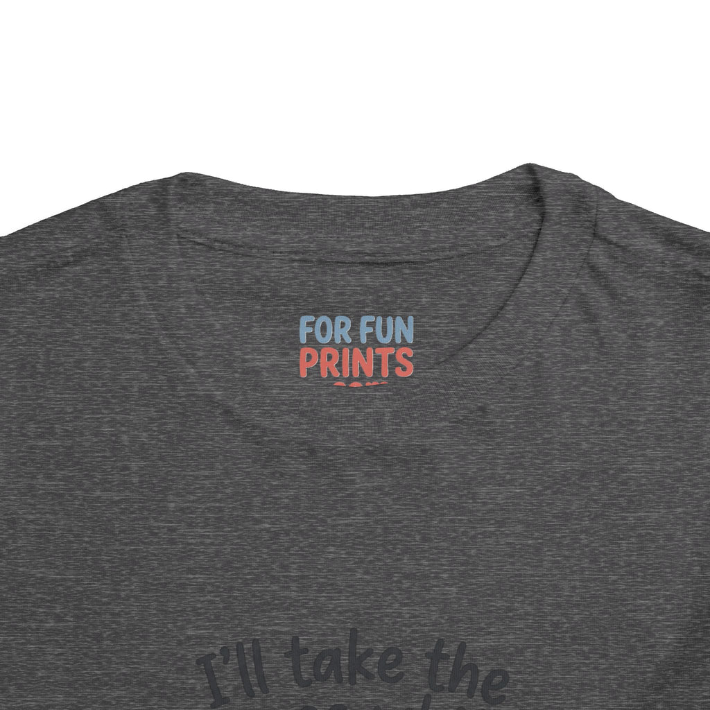 Toddler Tee - "I'll Take the House White" Bottle Design (Cute Baby Shower Gift)