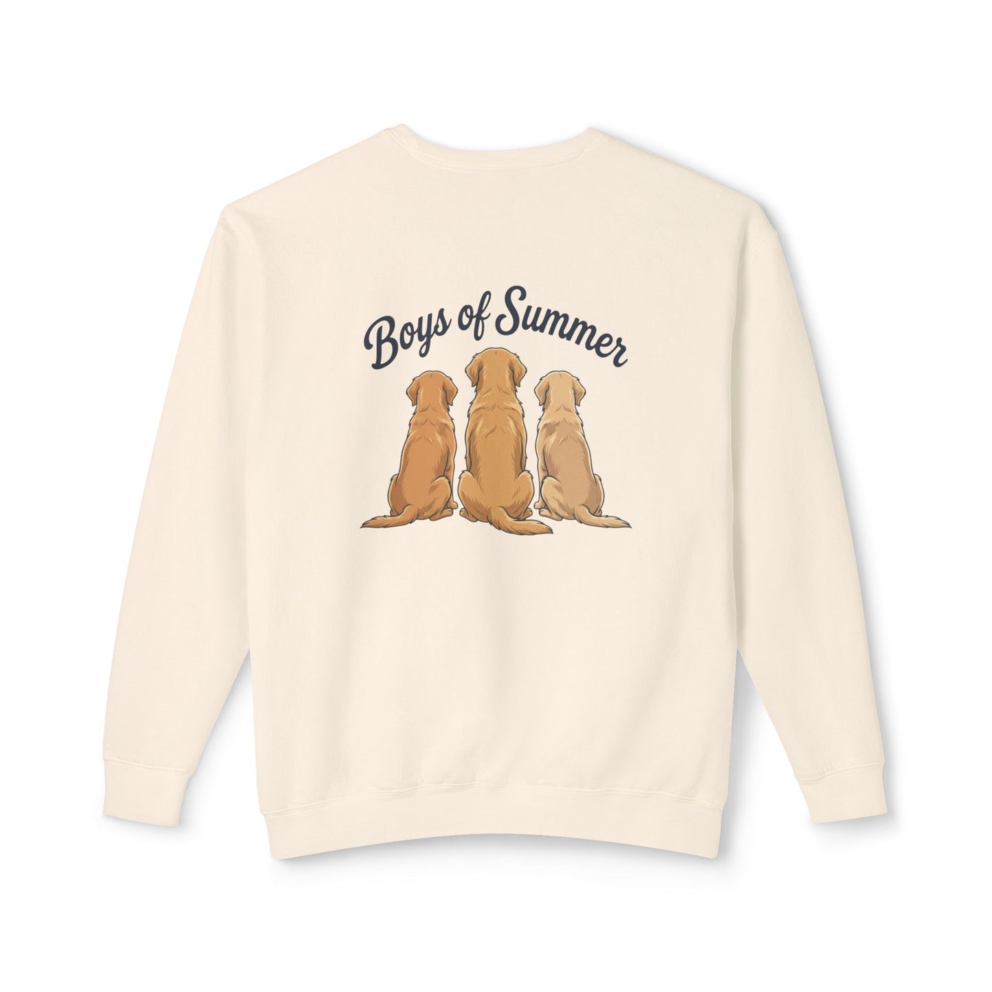 Comfort Colors Crewneck Sweatshirt - Boys of Summer Golden Retrievers