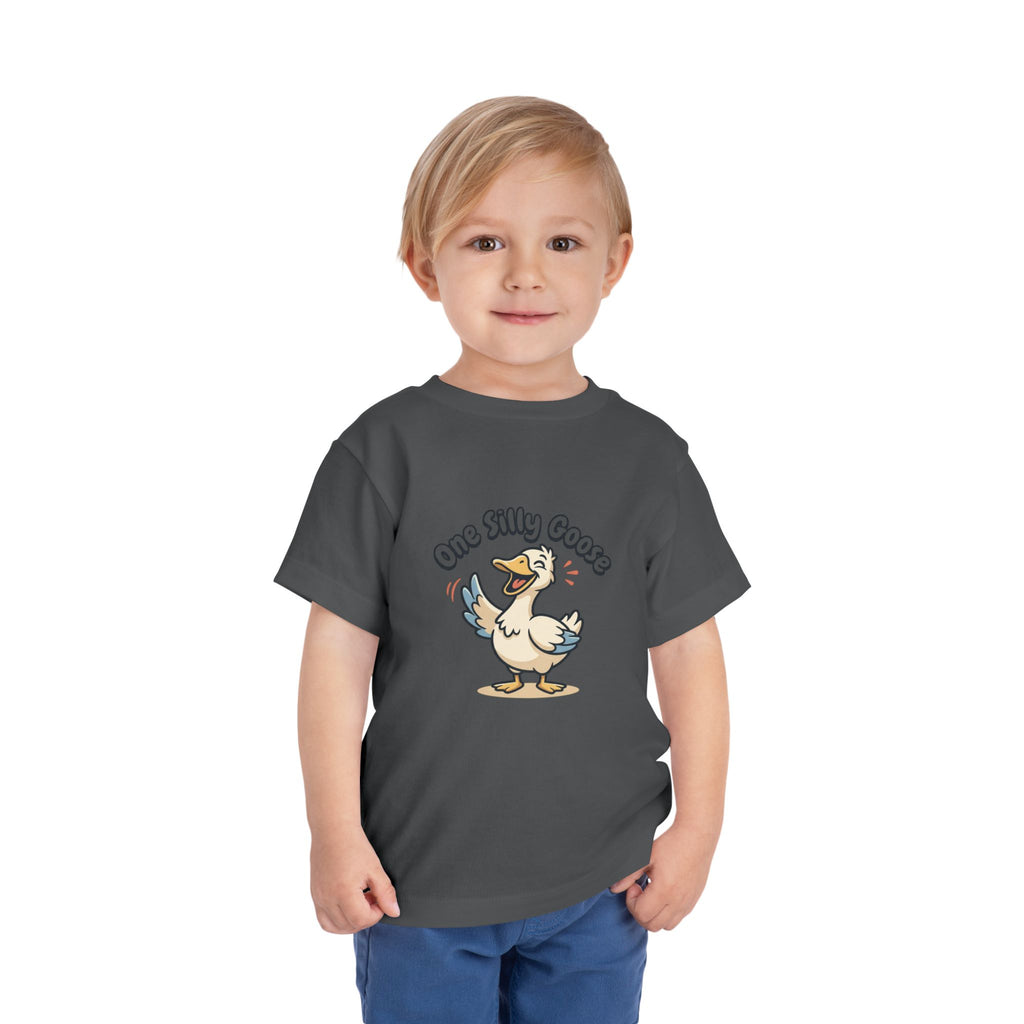 One Silly Goose Toddler Tee — Cute Cartoon Baby Goose Shirt