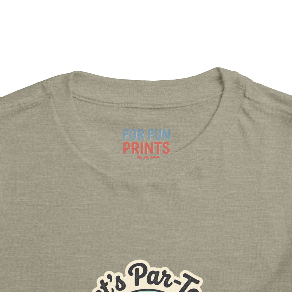 Toddler Tee — "Let's Par-Tea" Cute Retro Tea Party Design