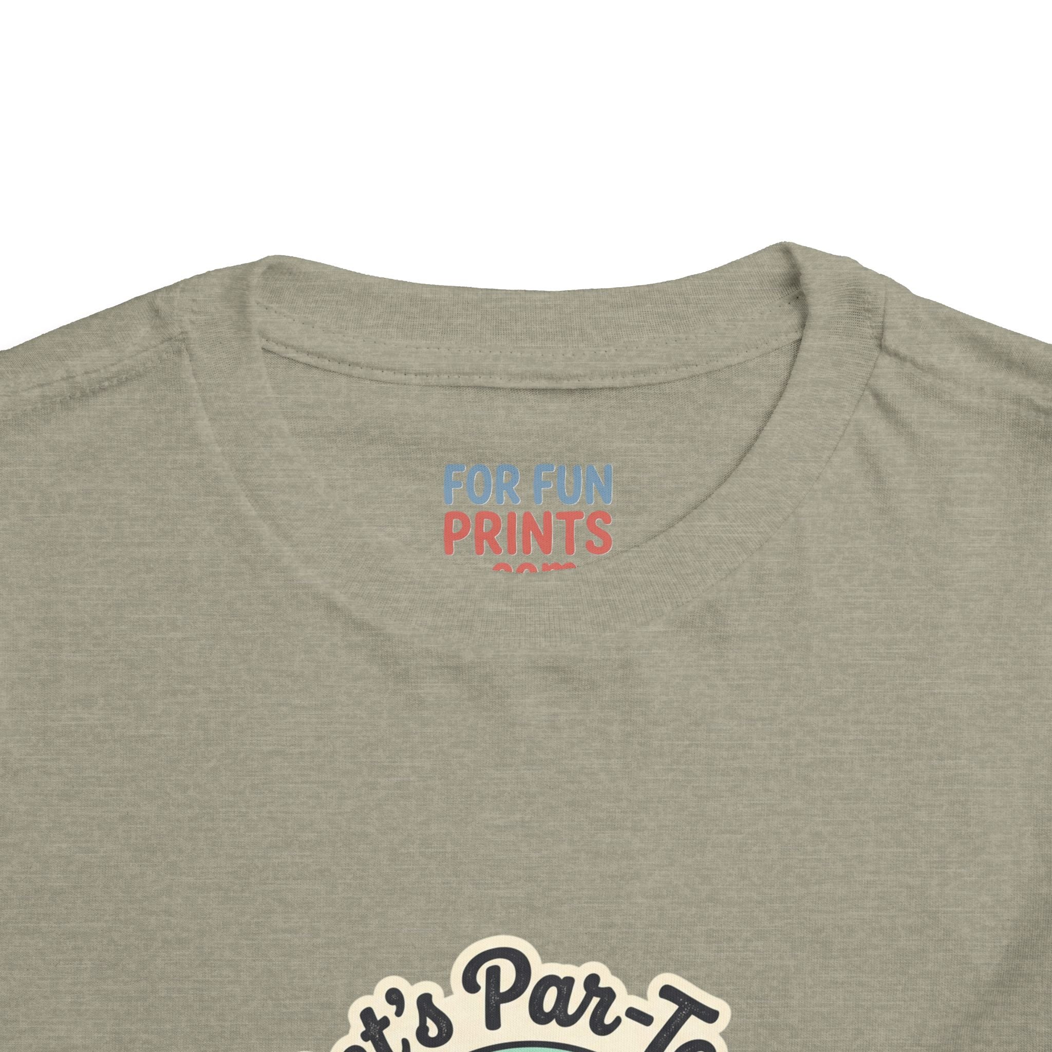 Toddler Tee — "Let's Par-Tea" Cute Retro Tea Party Design