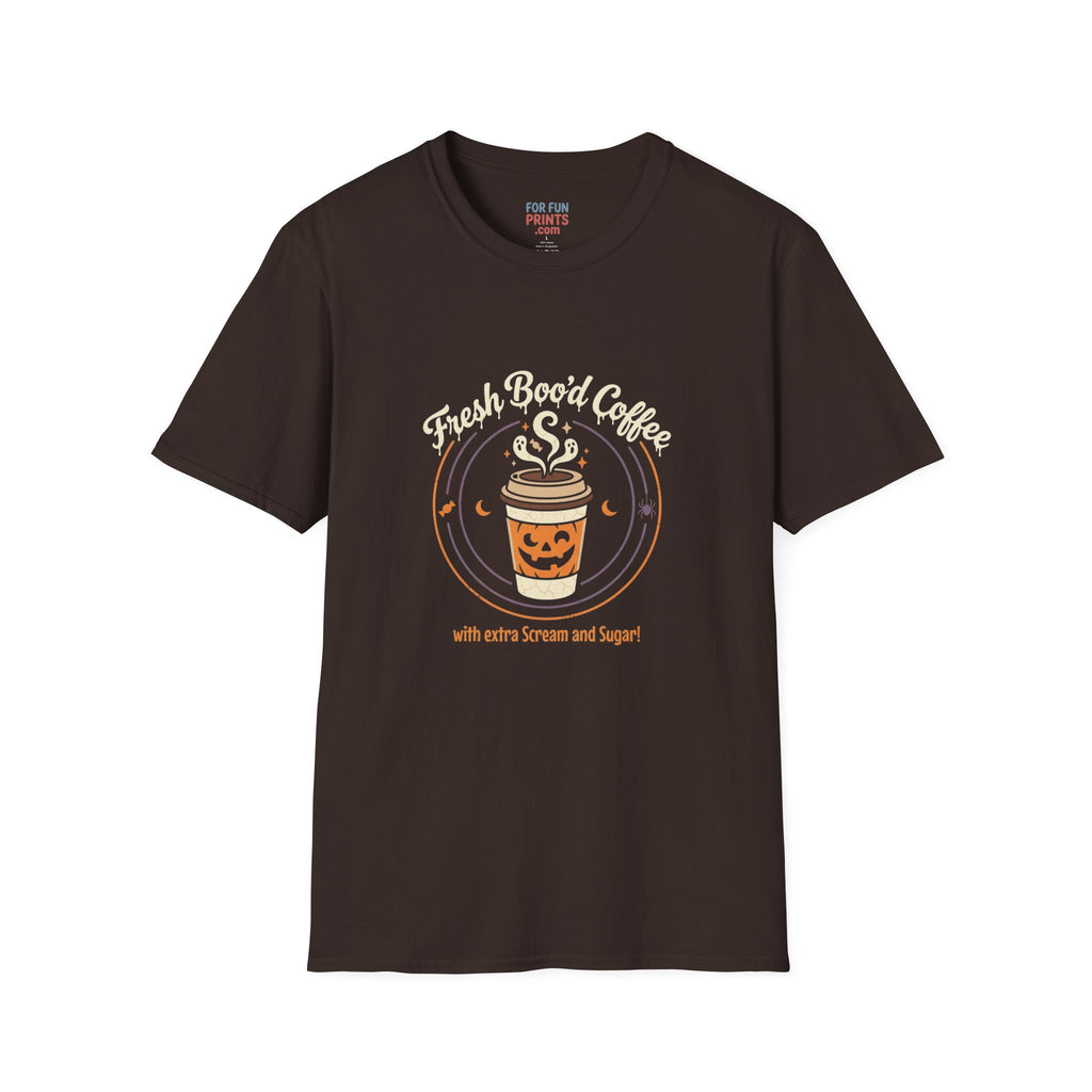 Unisex SS T-Shirt - Halloween Fresh Boo'd Coffee