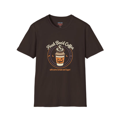 Unisex SS T-Shirt - Halloween Fresh Boo'd Coffee