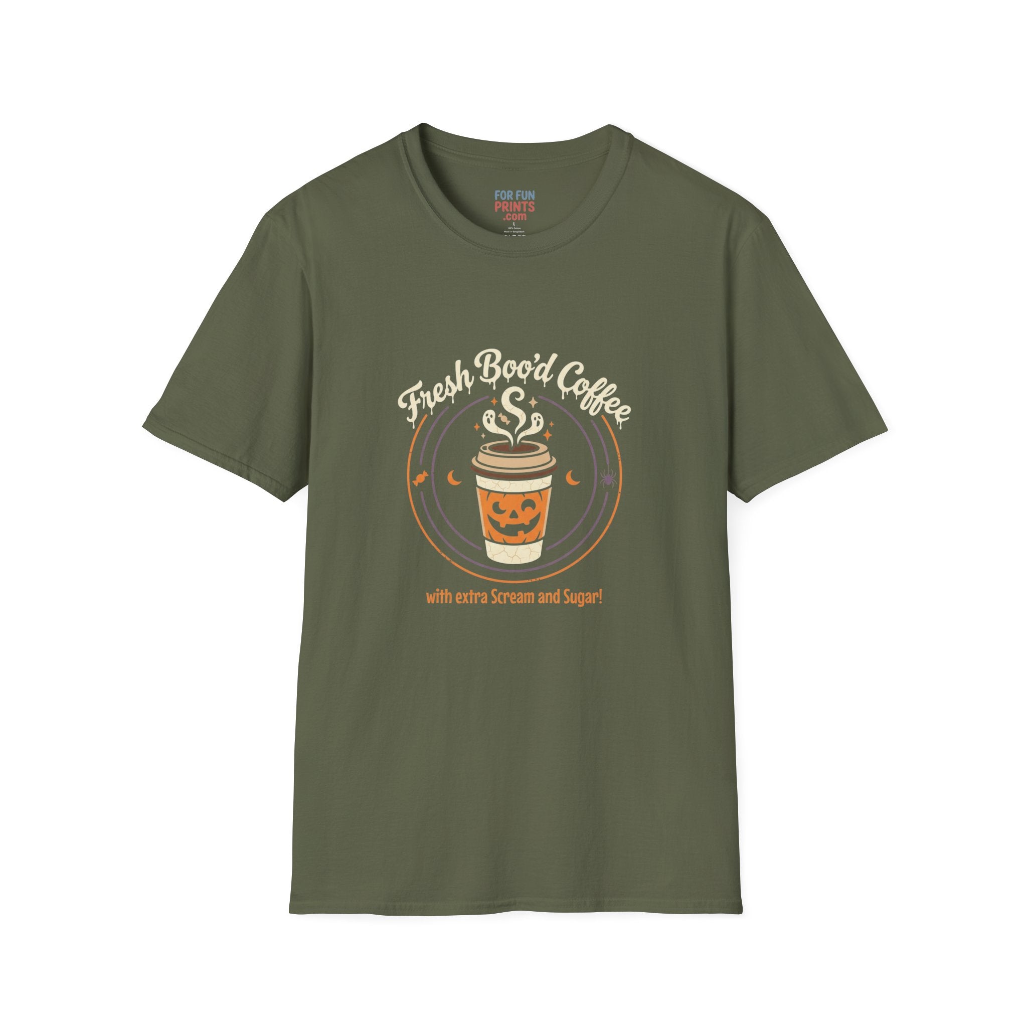 Unisex SS T-Shirt - Halloween Fresh Boo'd Coffee