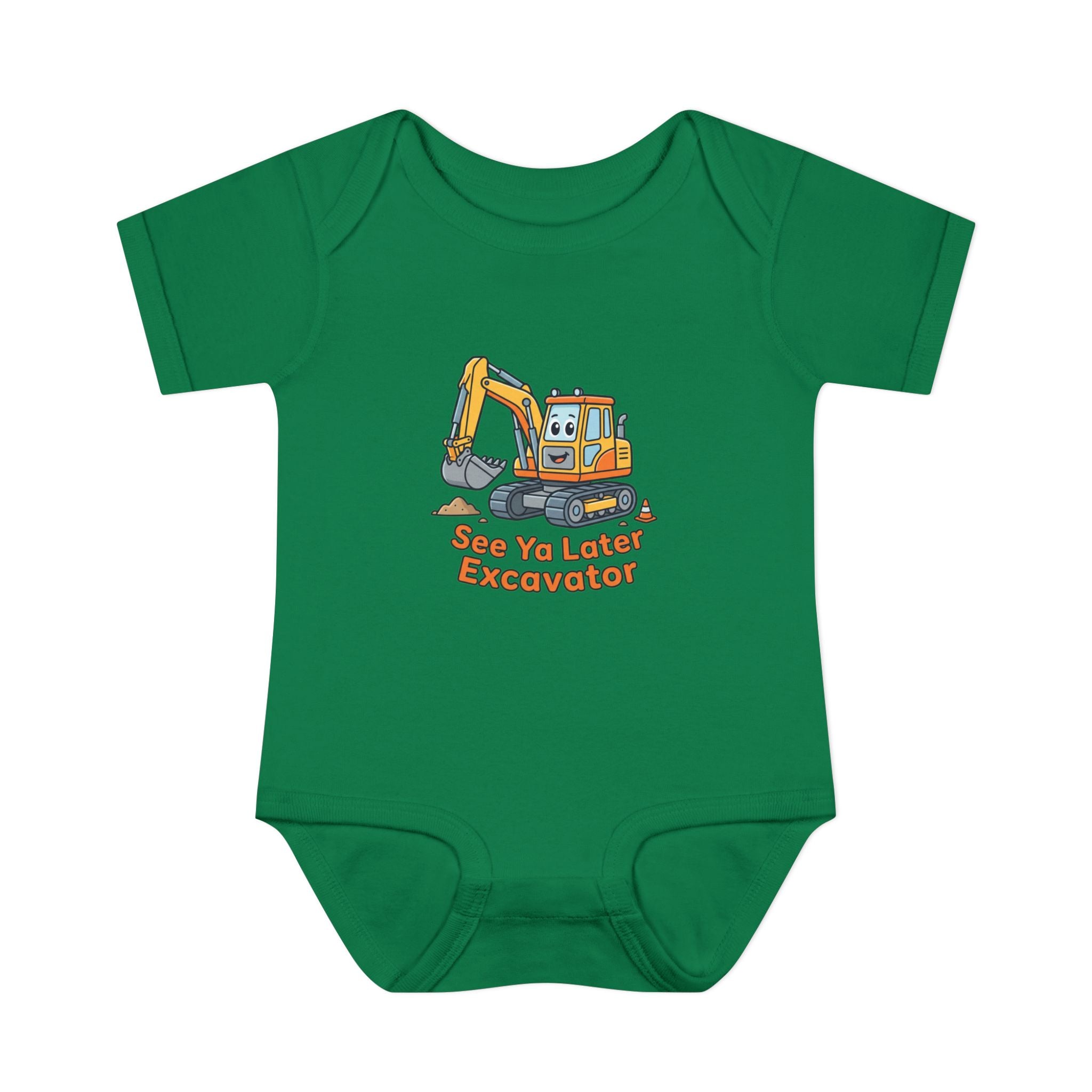 Infant Onesie - See Ya Later Excavator