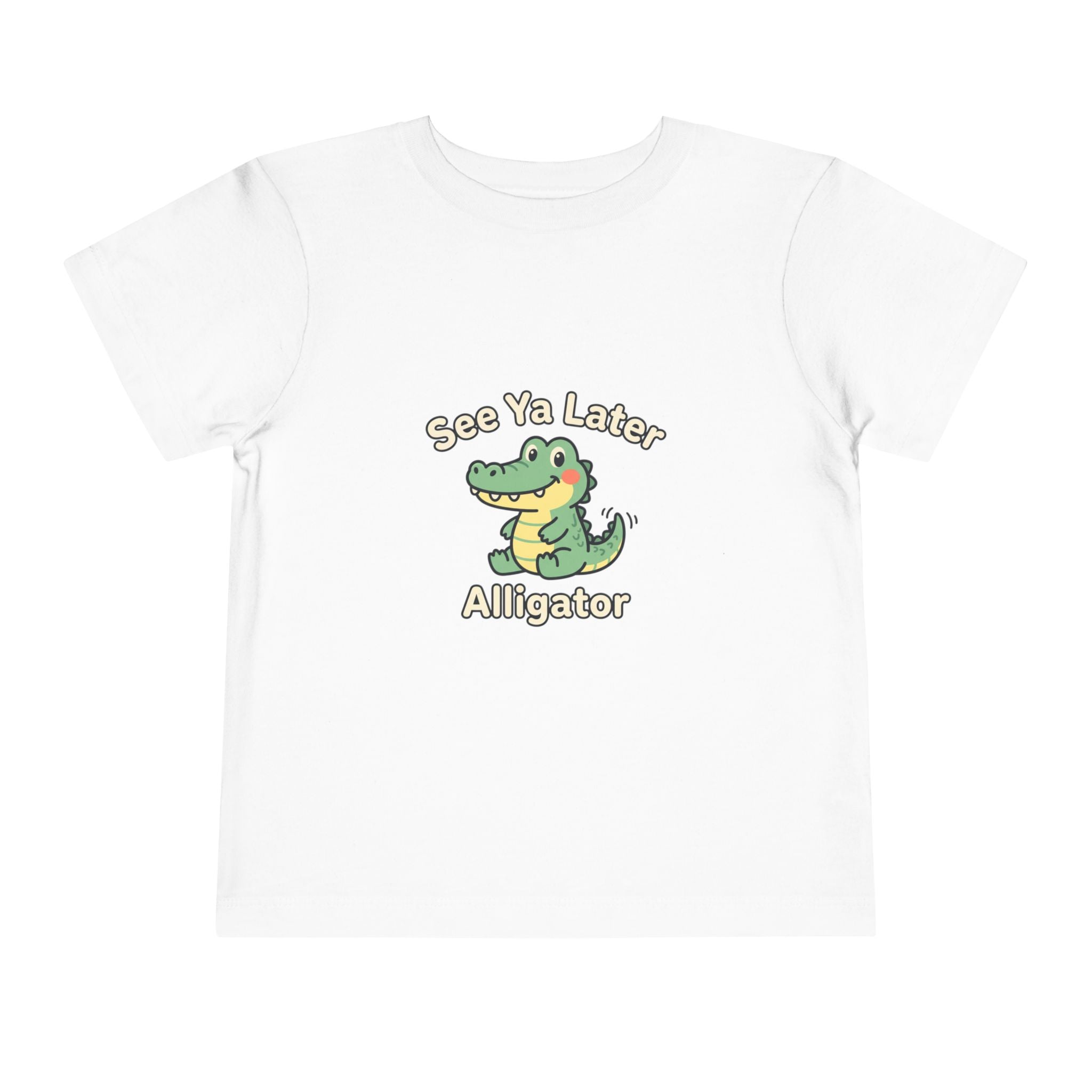 Toddler Tee — "See Ya Later Alligator" Cute Cartoon Alligator Kids Shirt