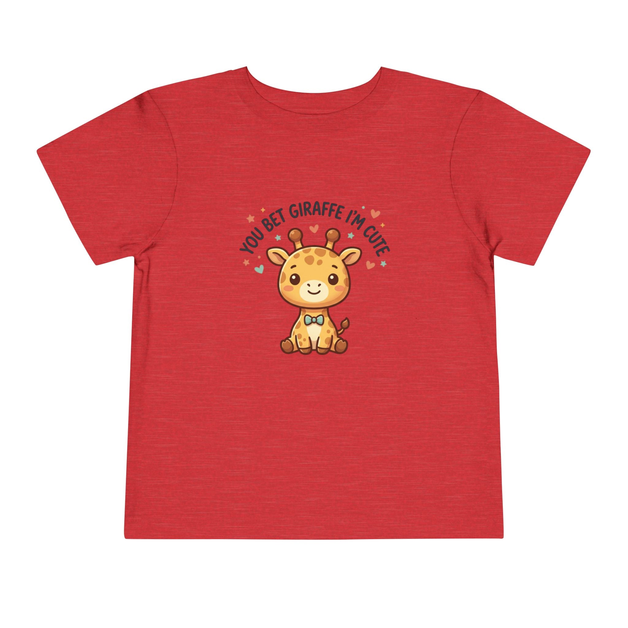 Cute Giraffe Toddler Tee – "You Bet Giraffe I'm Cute" Kids T-Shirt