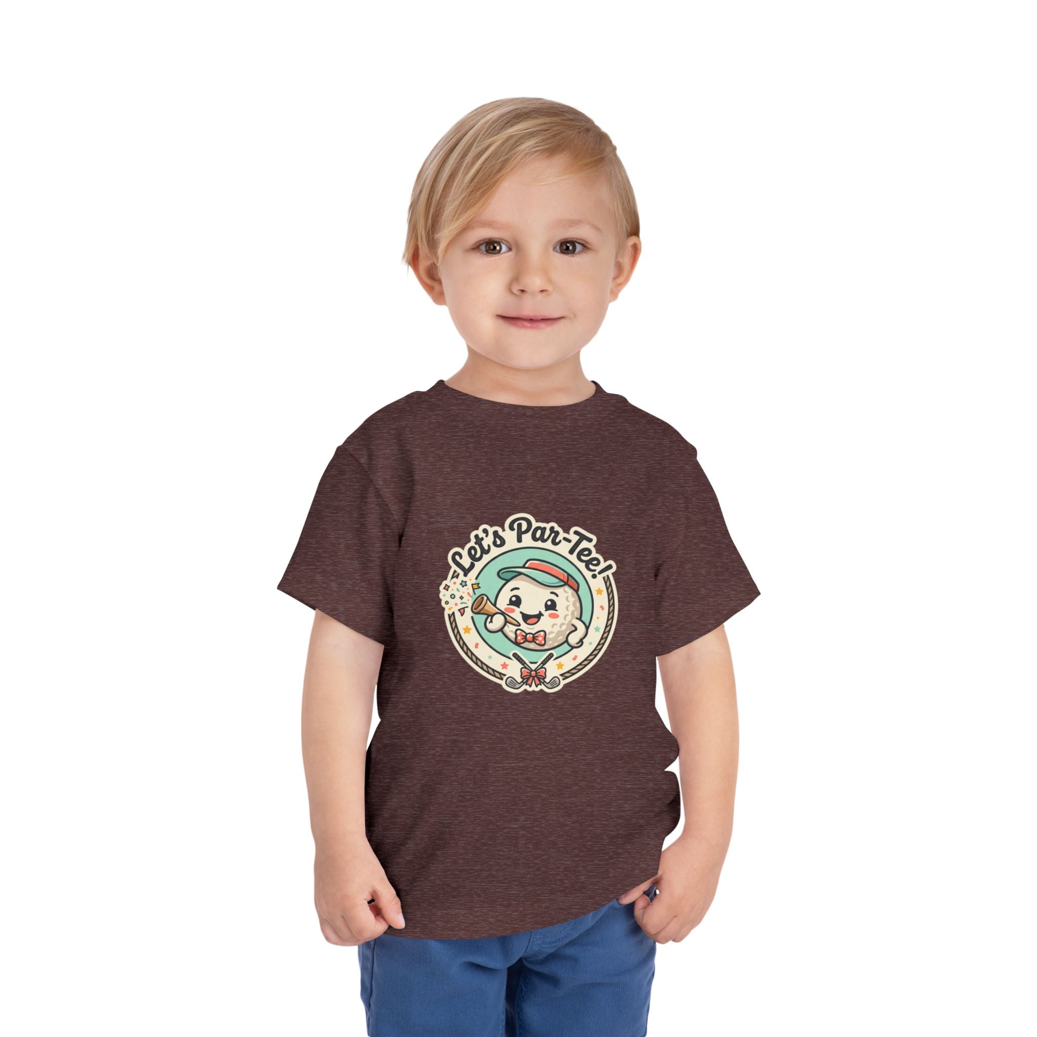 Toddler Tee — "Let's Par-Tea" Cute Retro Tea Party Design