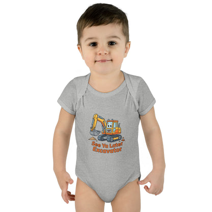 Infant Onesie - See Ya Later Excavator