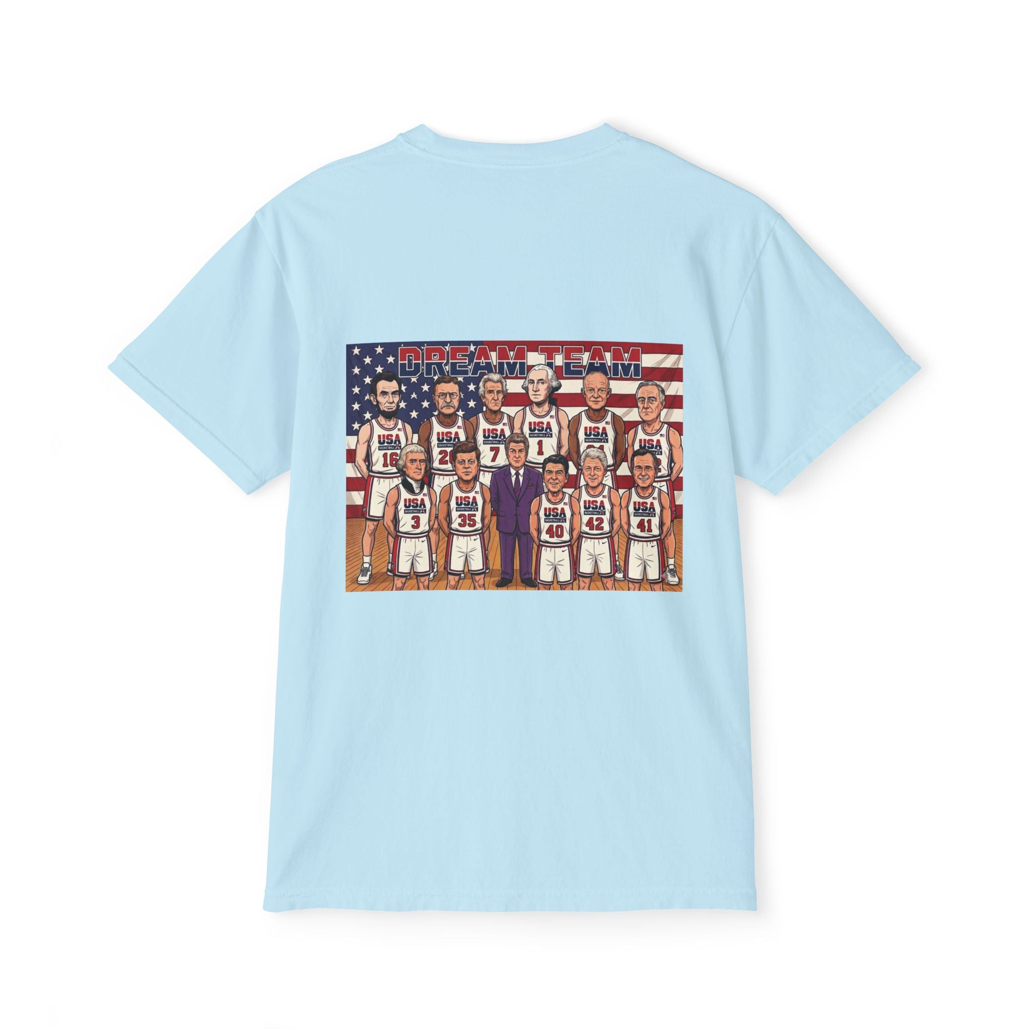 Comfort Colors SS T-Shirt *Pocket* - Retro USA Dream Team