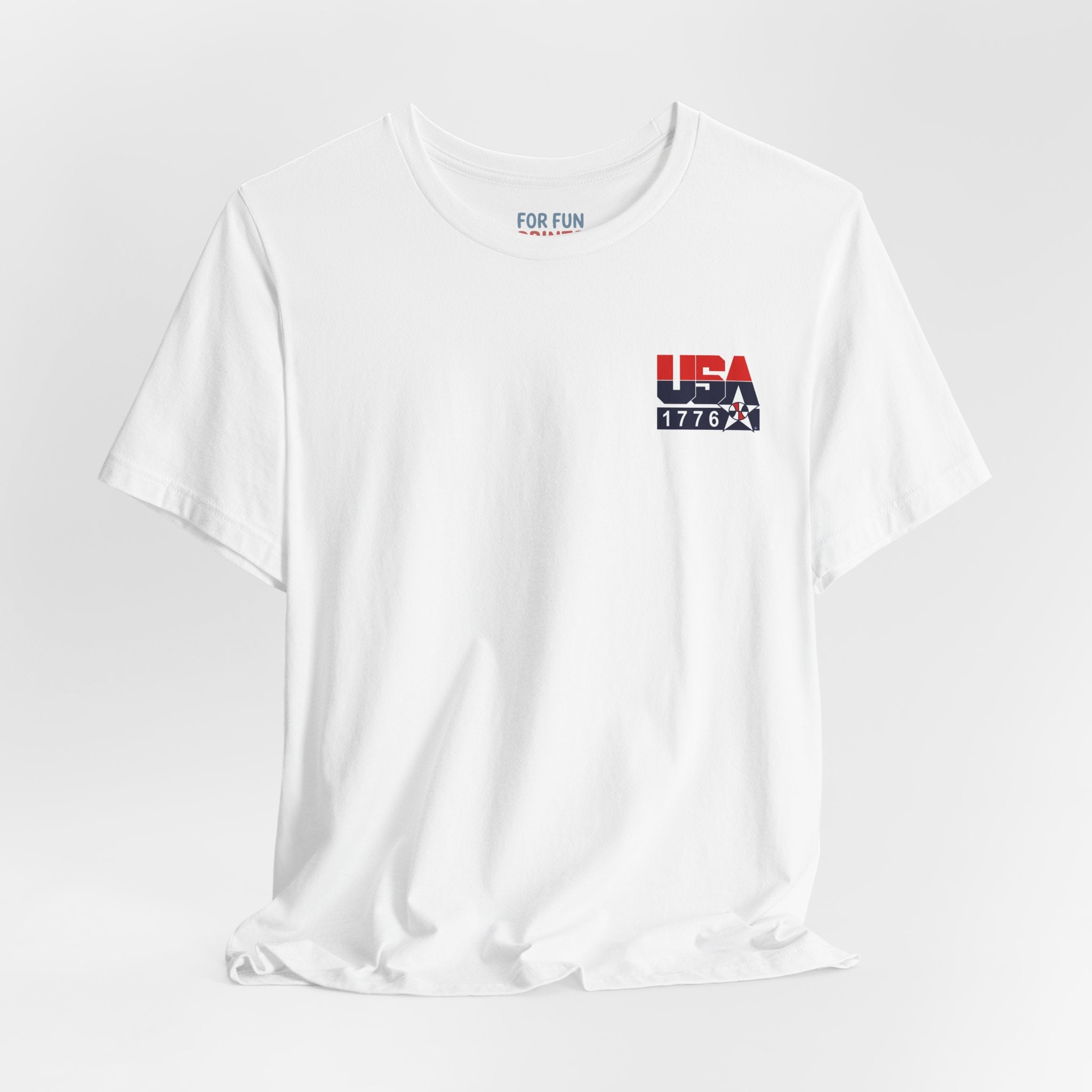 USA Basketball Team Graphic Tee — Vintage Team Portrait with American Flag
