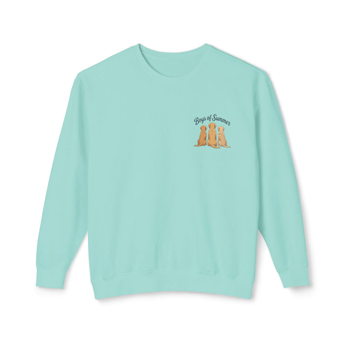 Comfort Colors Crewneck Sweatshirt - Boys of Summer Golden Retrievers