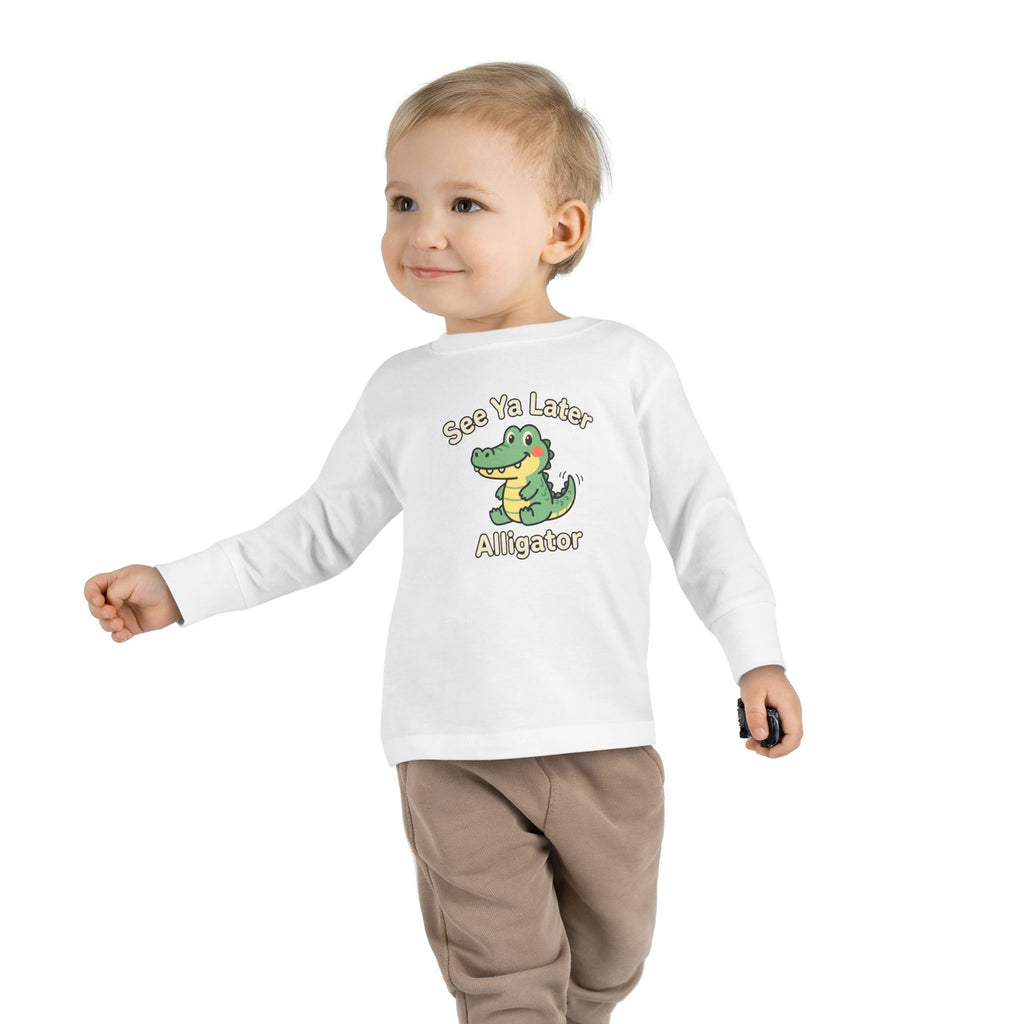 Toddler Long Sleeve Tee — See Ya Later Alligator