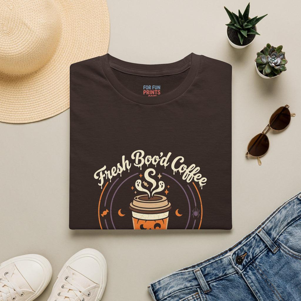 Unisex SS T-Shirt - Halloween Fresh Boo'd Coffee