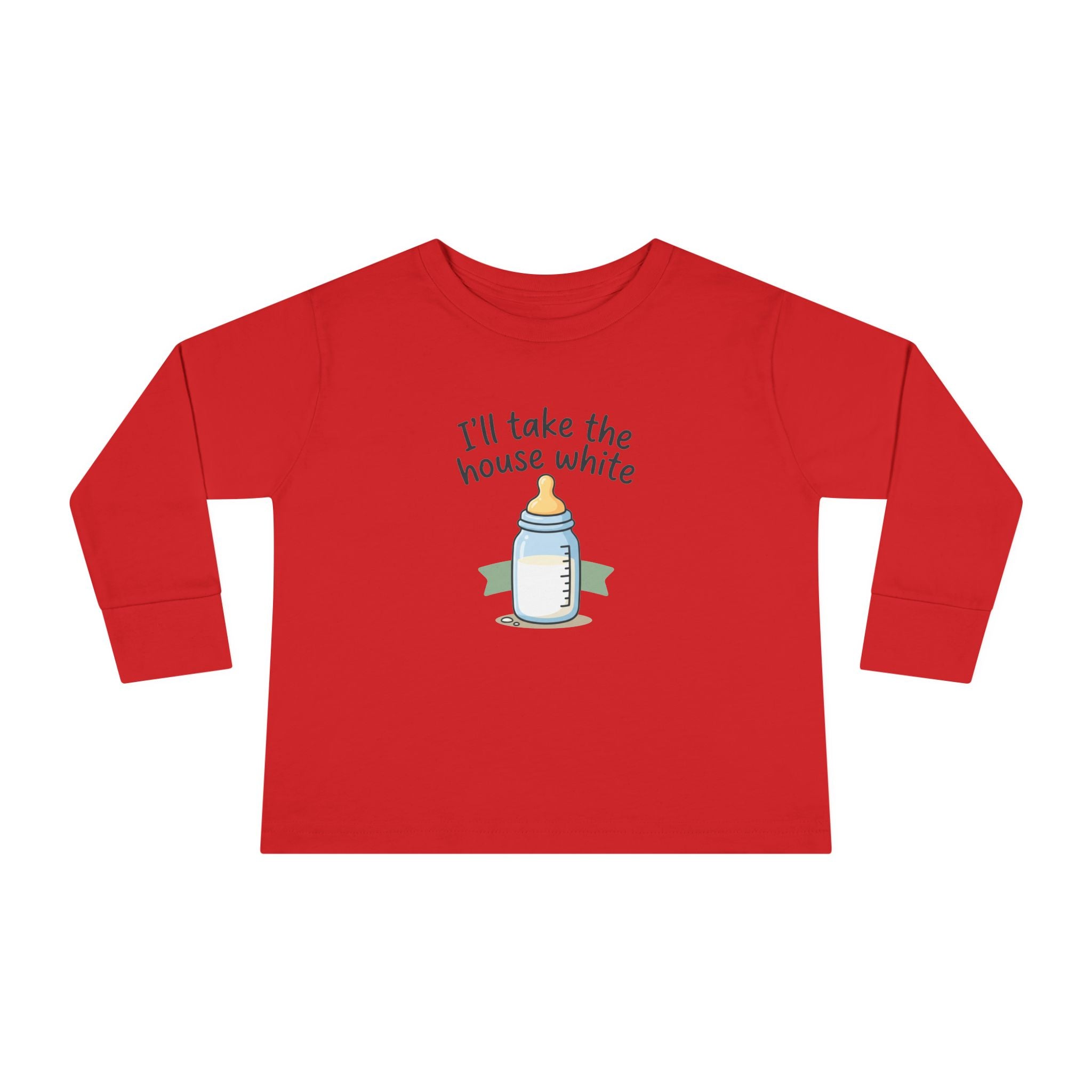 Toddler Long Sleeve Tee — I'll Take the House White