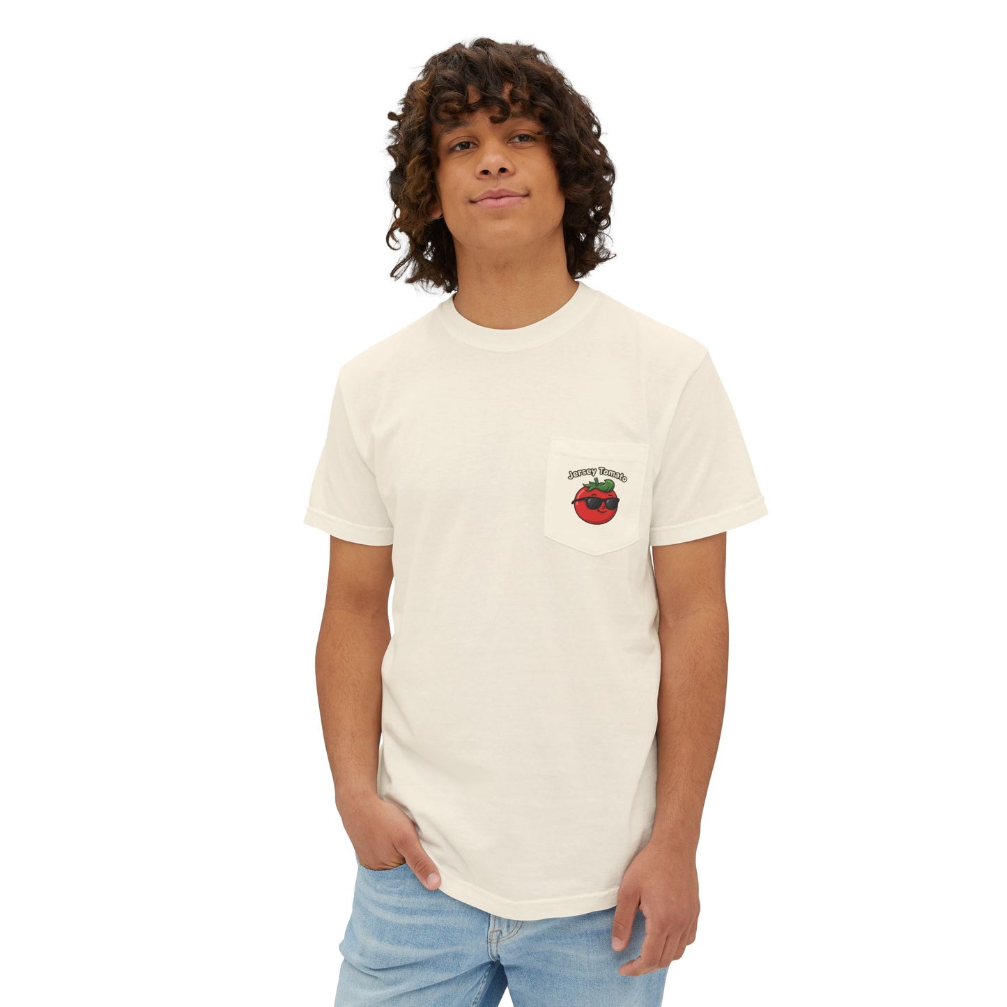 Comfort Colors SS T-Shirt *Pocket* - Jersey Tomato