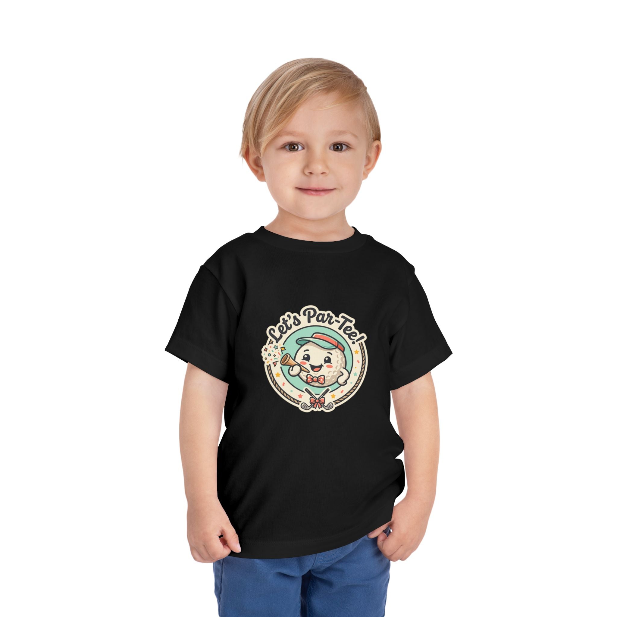 Toddler Tee — "Let's Par-Tea" Cute Retro Tea Party Design