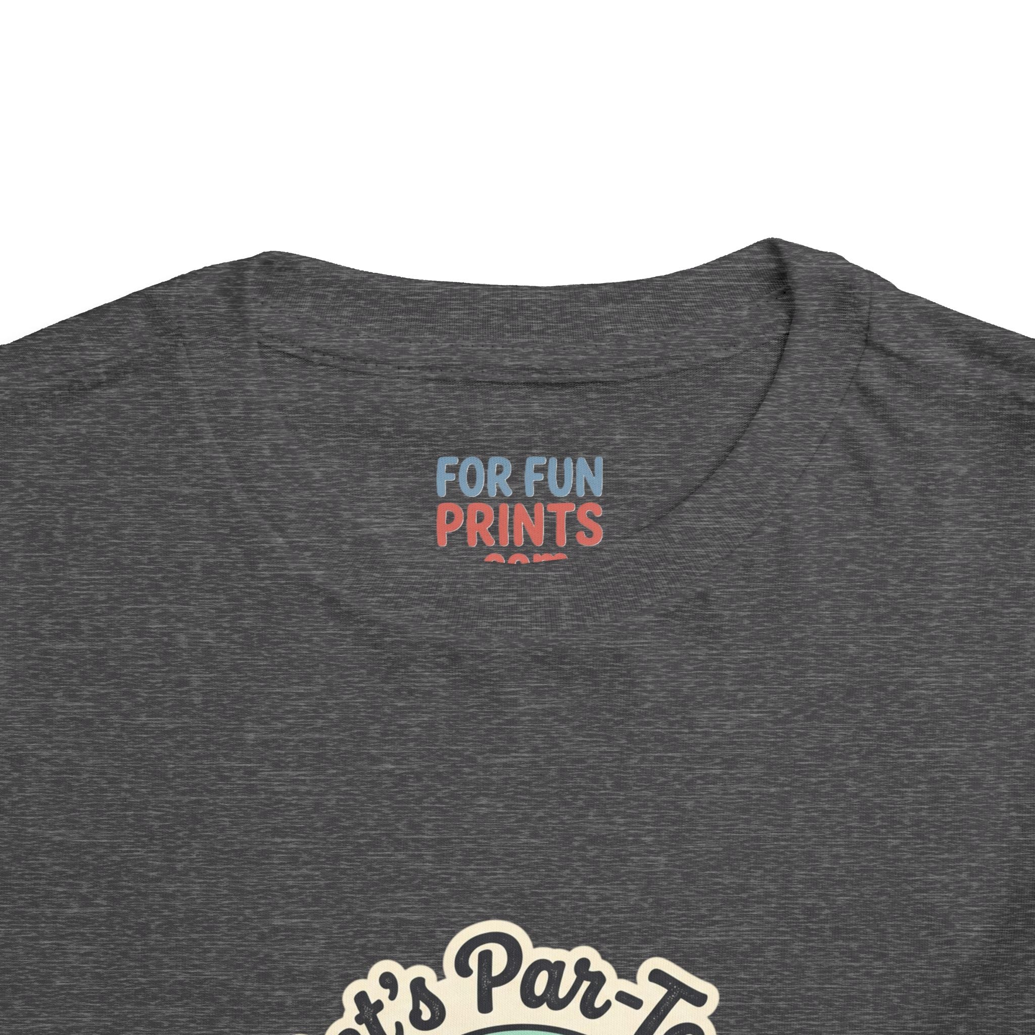 Toddler Tee — "Let's Par-Tea" Cute Retro Tea Party Design