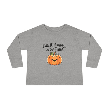 Toddler Long Sleeve Tee — Cutest Pumpkin in the Patch