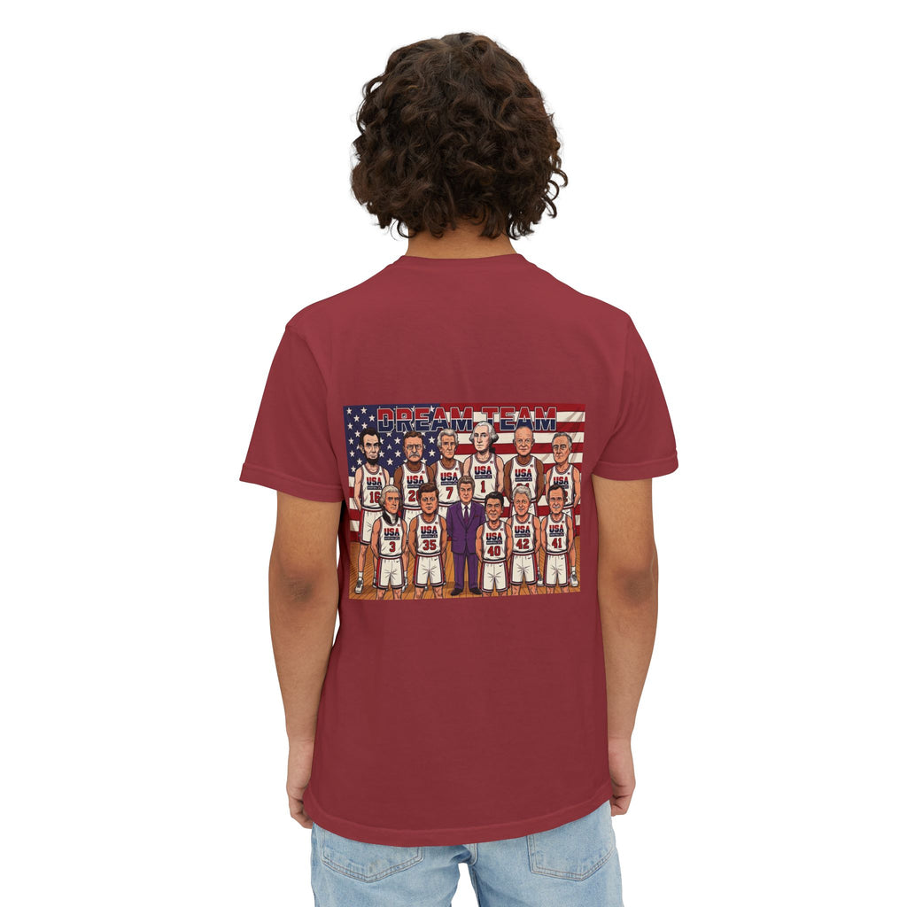 Comfort Colors SS T-Shirt *Pocket* - Retro USA Dream Team