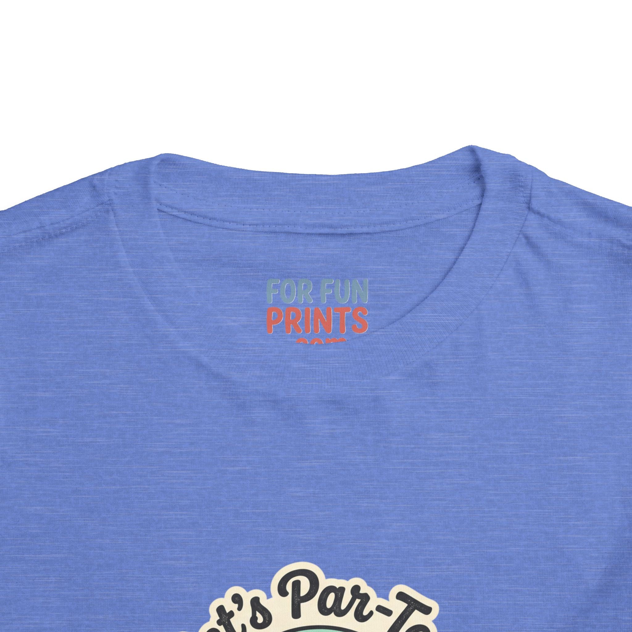 Toddler Tee — "Let's Par-Tea" Cute Retro Tea Party Design