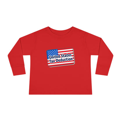 Toddler Long Sleeve Tee - United States Tax Deduction