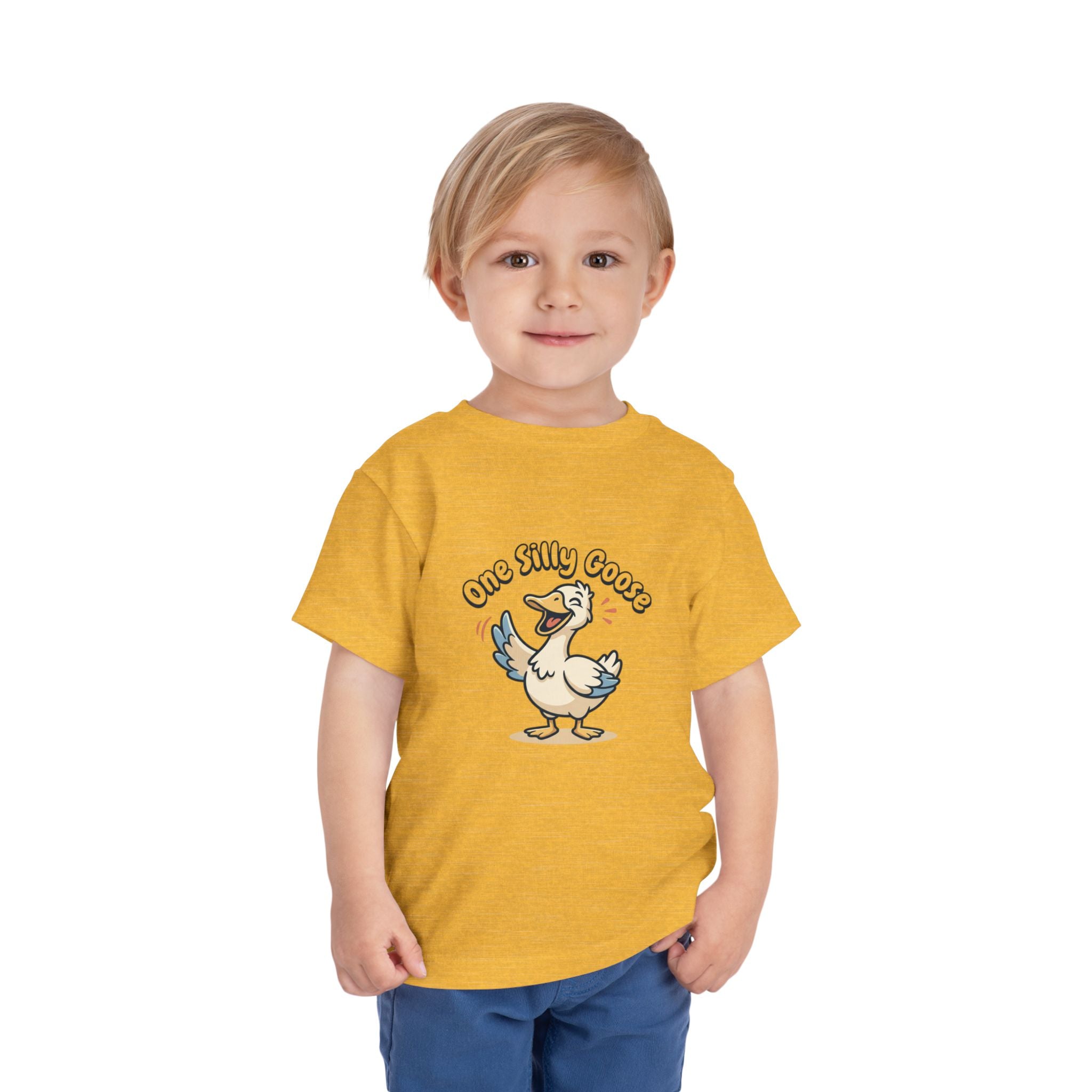 One Silly Goose Toddler Tee — Cute Cartoon Baby Goose Shirt