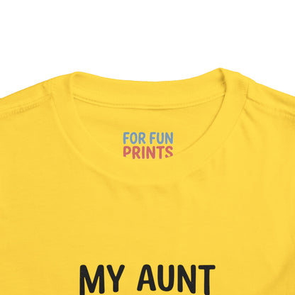 Toddler Short Sleeve Tee - My Aunt Says I'm Perfect, Just Like Her