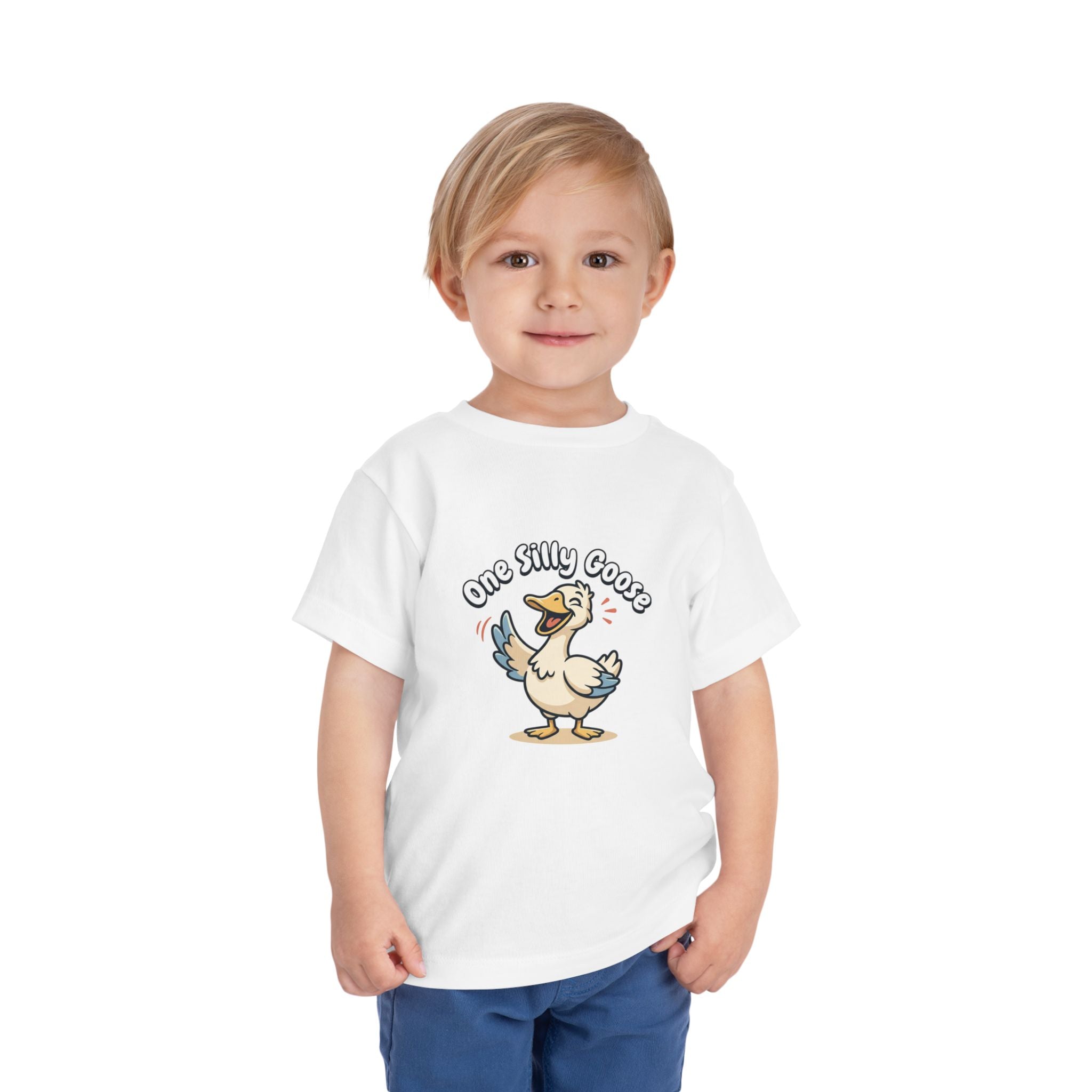 One Silly Goose Toddler Tee — Cute Cartoon Baby Goose Shirt