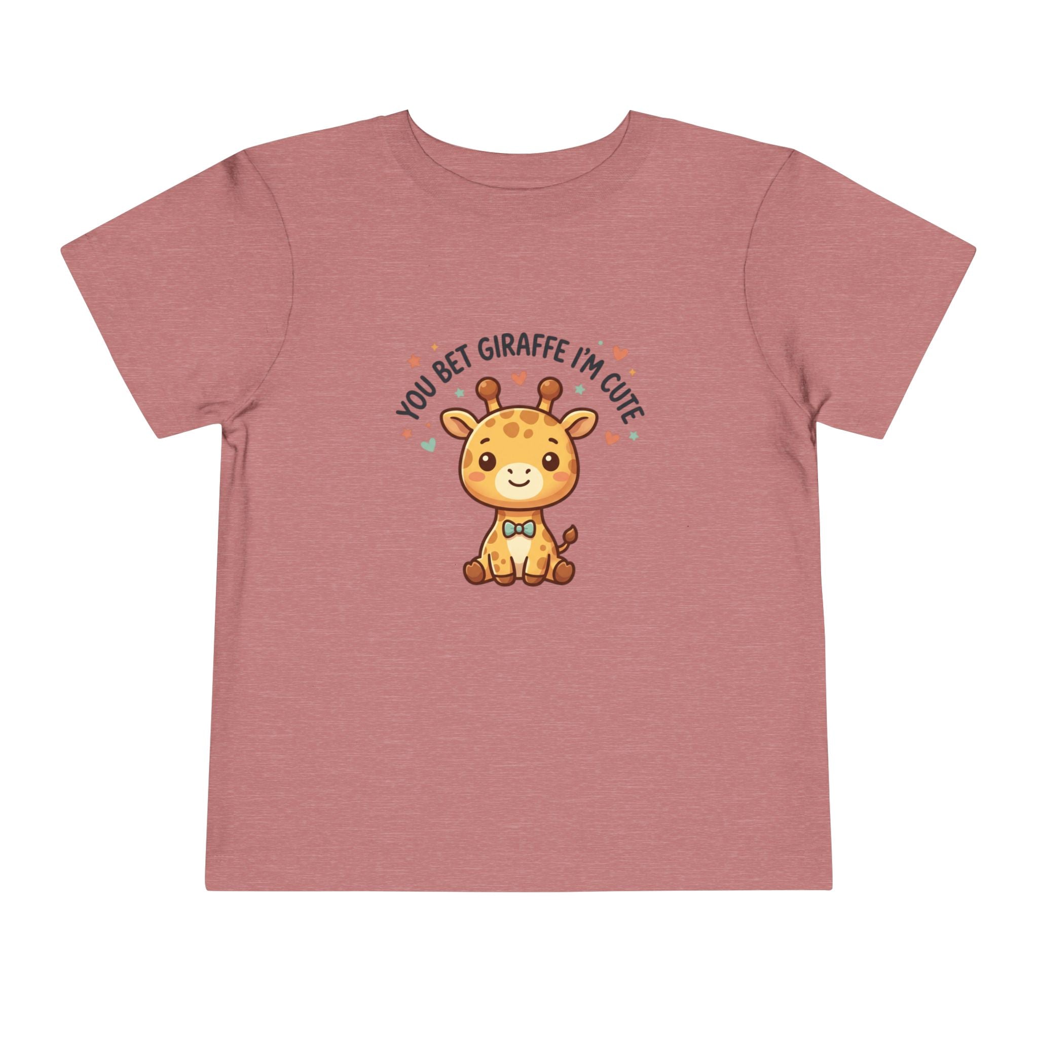 Cute Giraffe Toddler Tee – "You Bet Giraffe I'm Cute" Kids T-Shirt