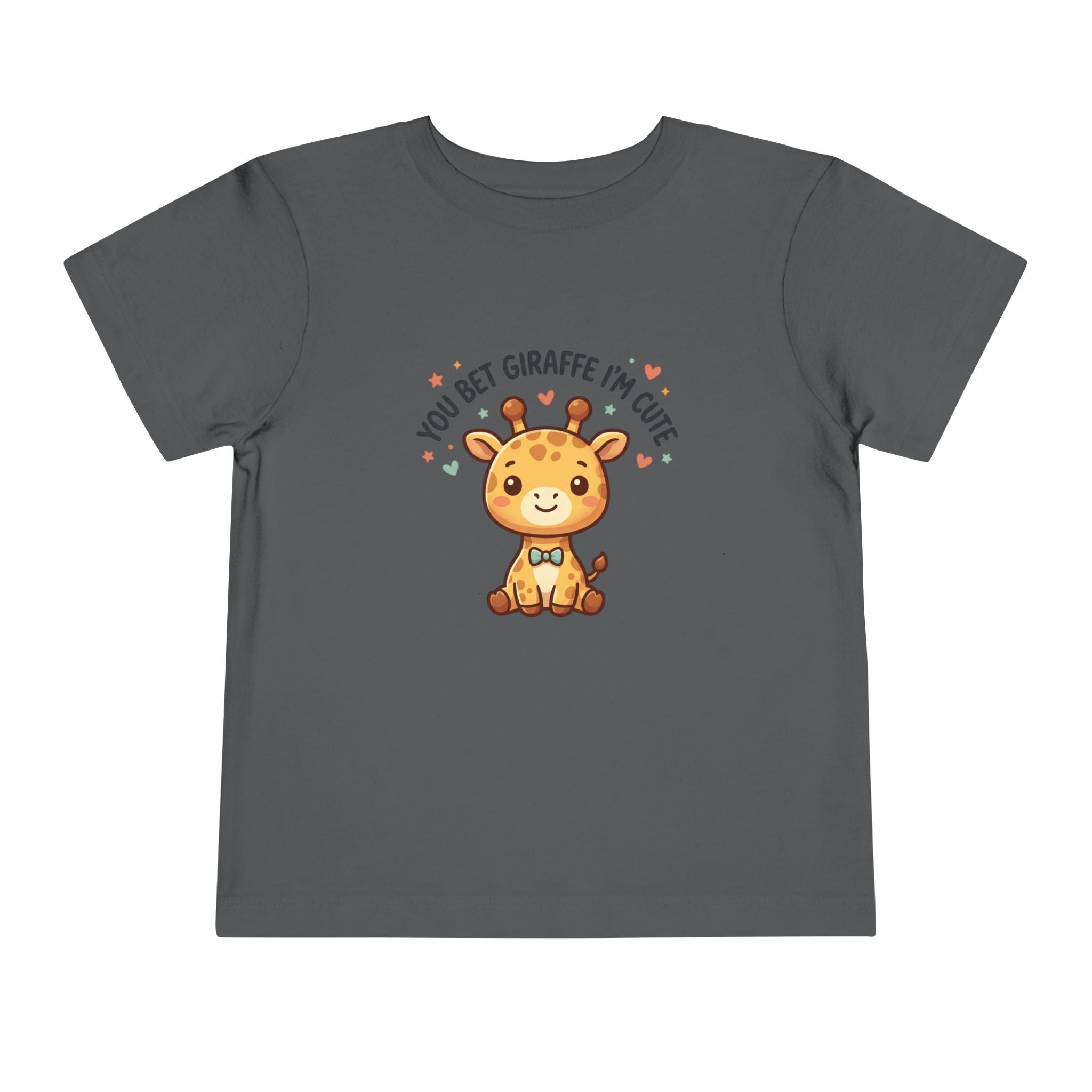 Cute Giraffe Toddler Tee – "You Bet Giraffe I'm Cute" Kids T-Shirt