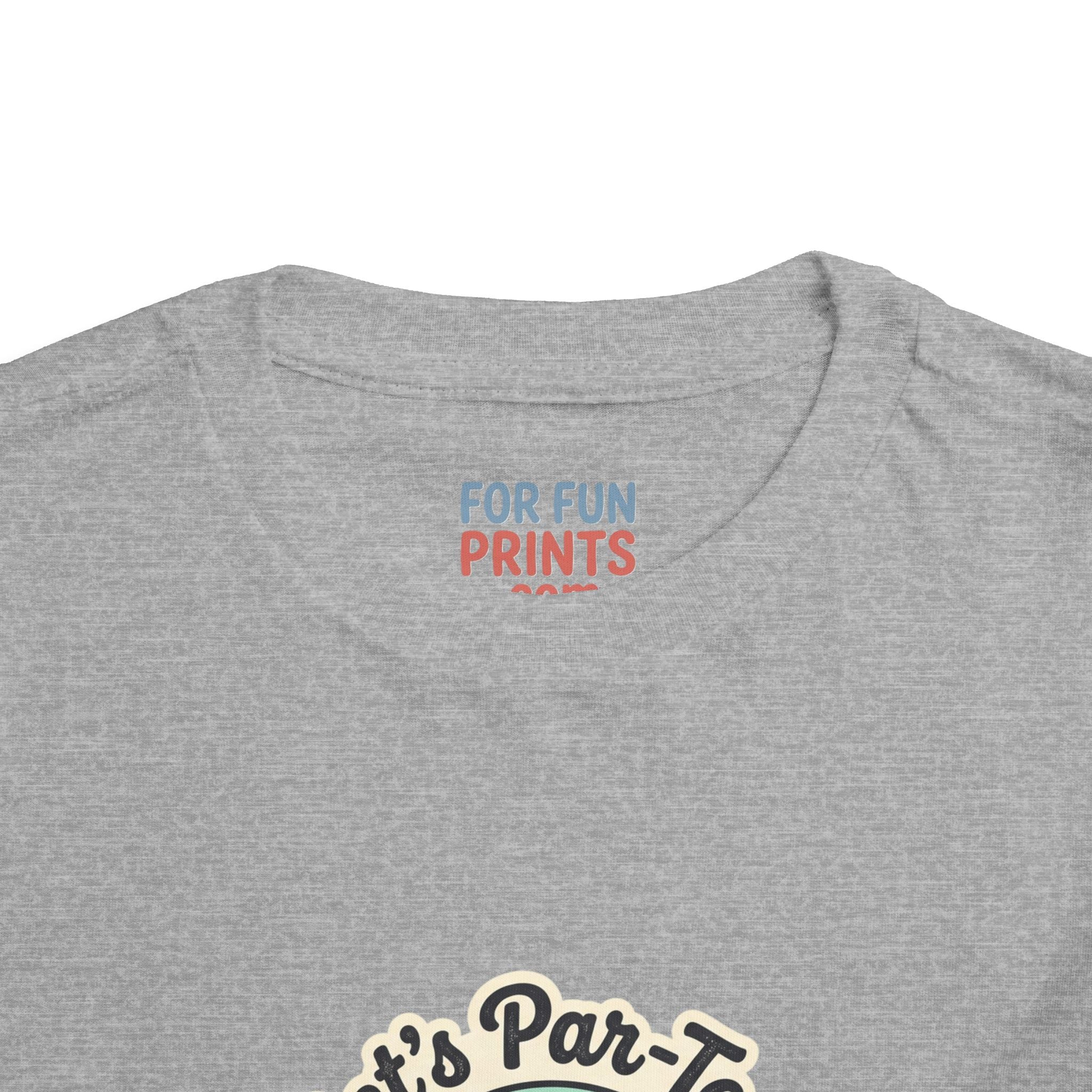 Toddler Tee — "Let's Par-Tea" Cute Retro Tea Party Design