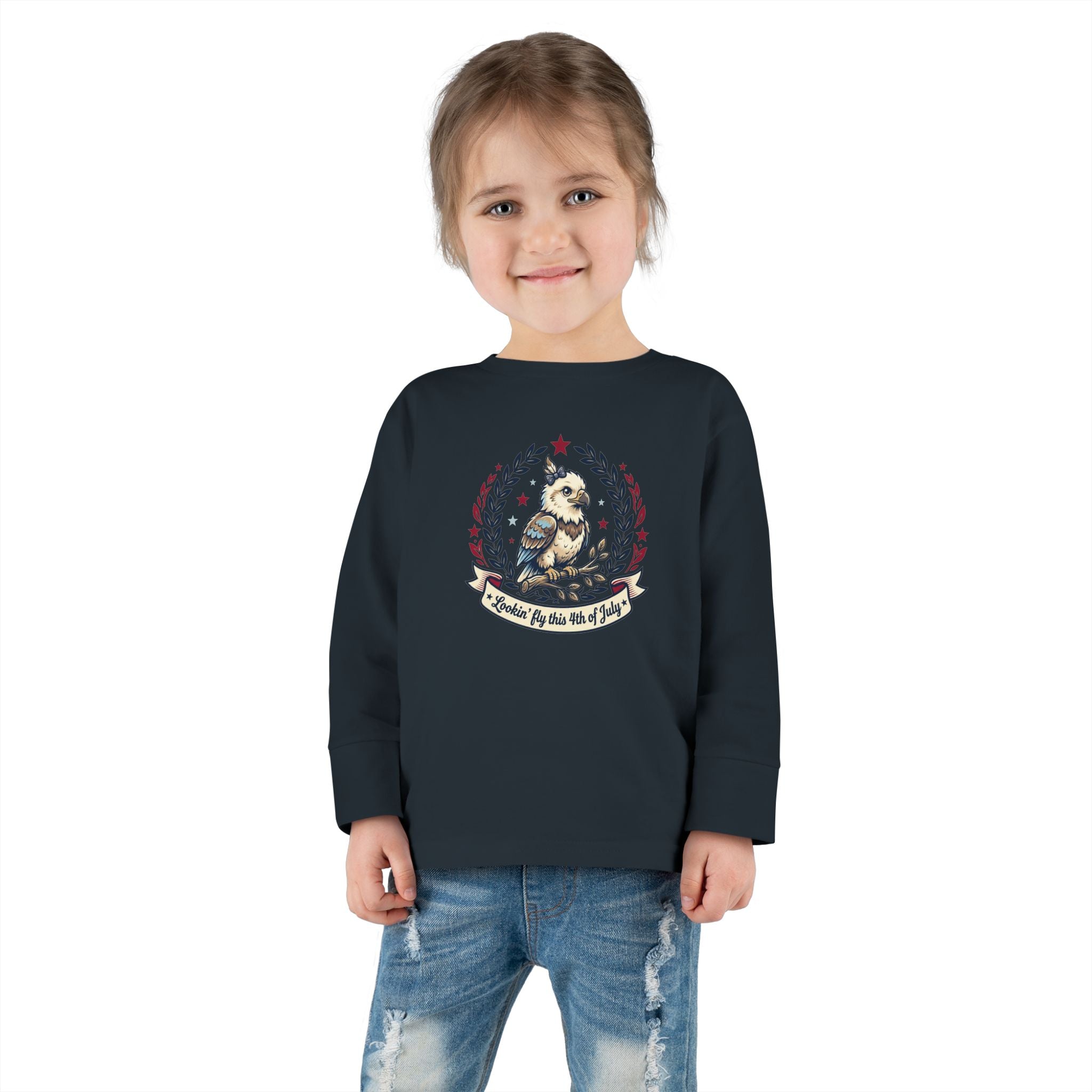 Toddler Long Sleeve Tee — Lookin' Fly This 4th of July