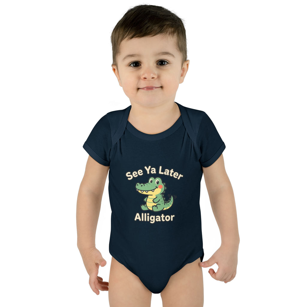See Ya Later Alligator Infant Bodysuit — Cute Baby Alligator Onesie
