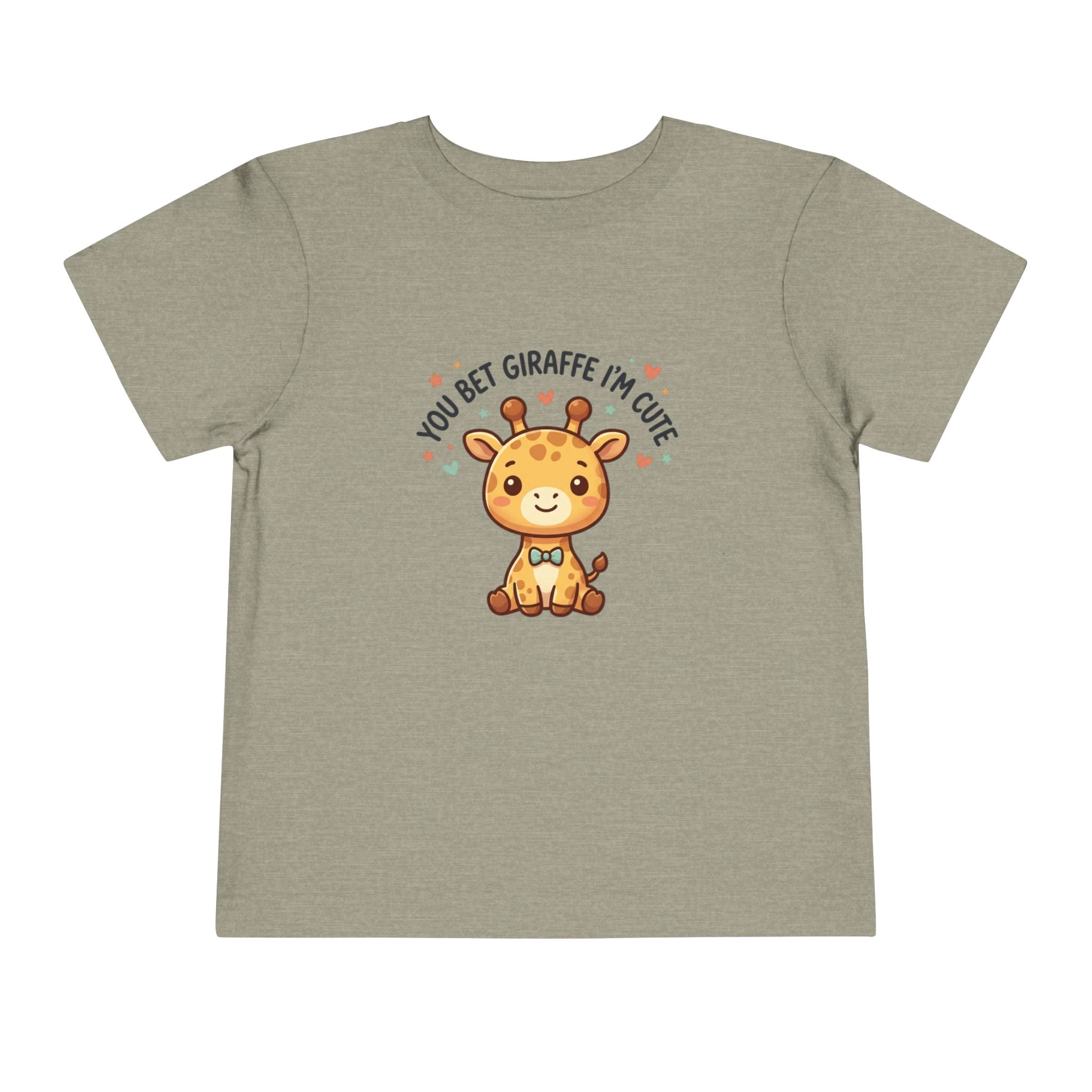 Cute Giraffe Toddler Tee – "You Bet Giraffe I'm Cute" Kids T-Shirt