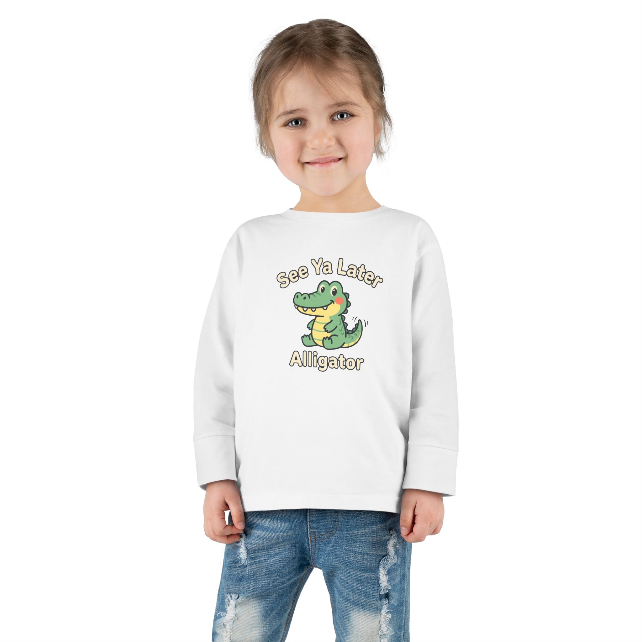 Toddler Long Sleeve Tee — See Ya Later Alligator