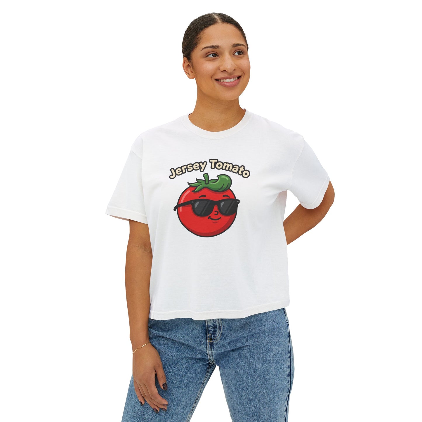 Women's SS Boxy Tee - Jersey Tomato