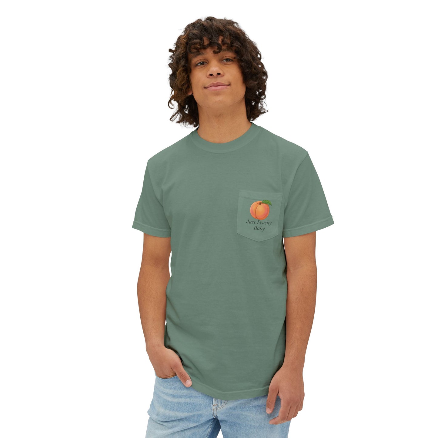 Comfort Colors SS T-Shirt *Pocket* - Just Peachy Baby