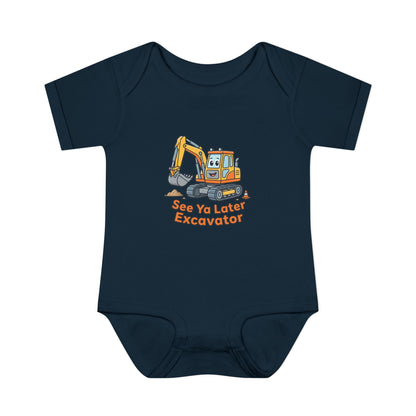 Infant Onesie - See Ya Later Excavator