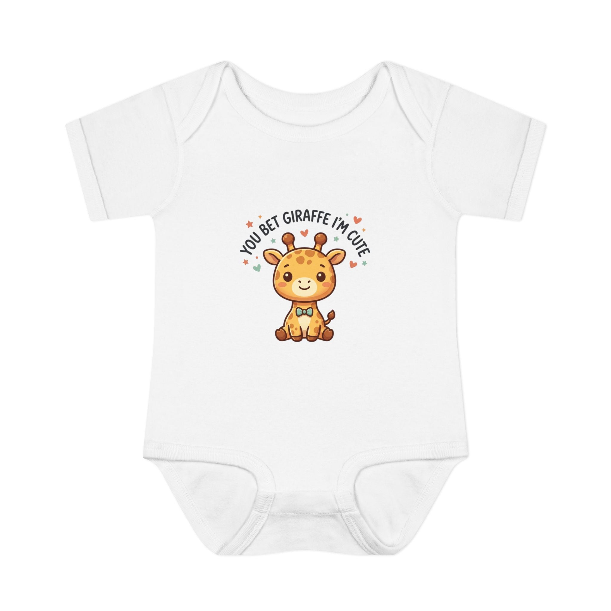 Cute Giraffe Baby Bodysuit – “You Bet Giraffe I’m Cute” Infant Onesie