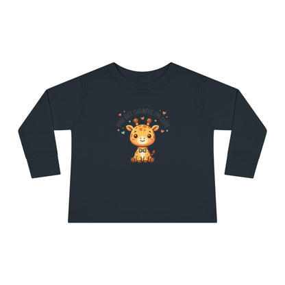 Toddler Long Sleeve Tee — You Bet Giraffe I'm Cute