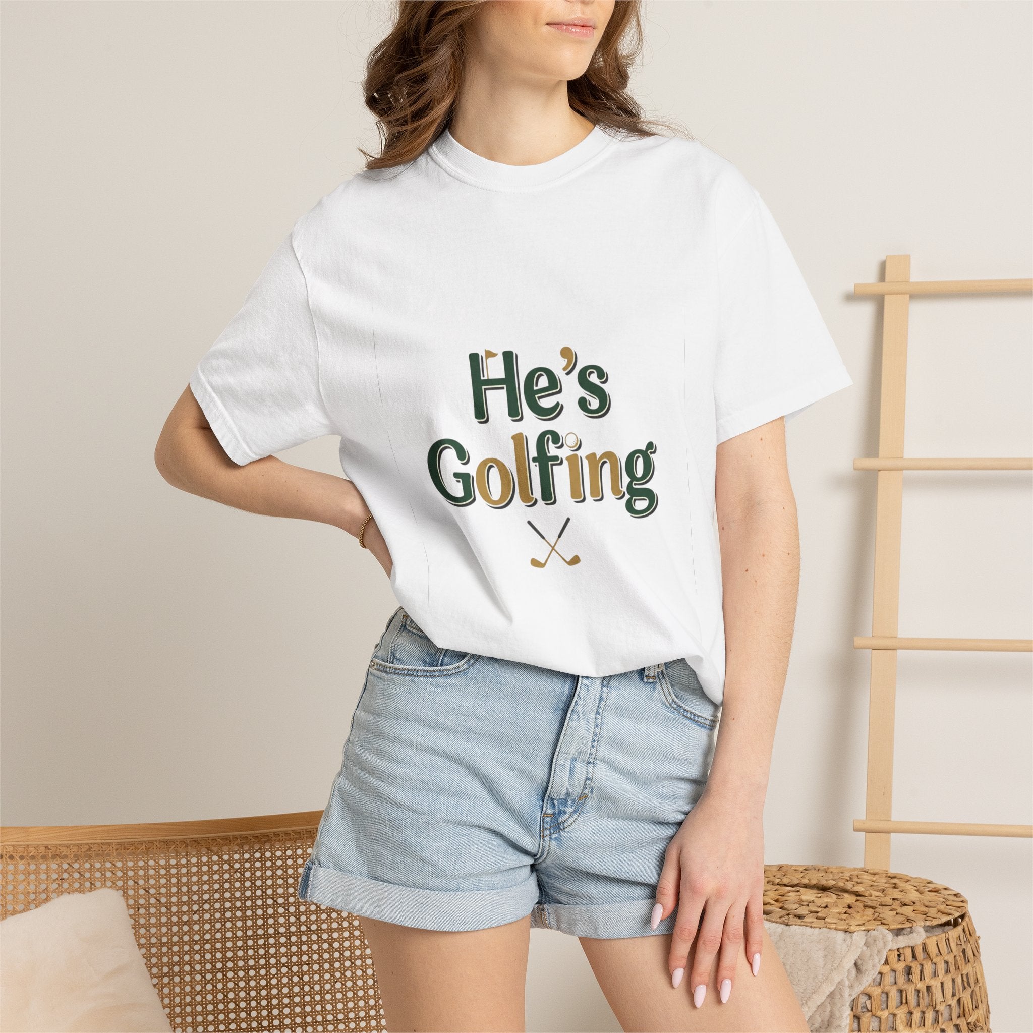 He's Golfing T-Shirt — Unisex Golf Graphic Tee