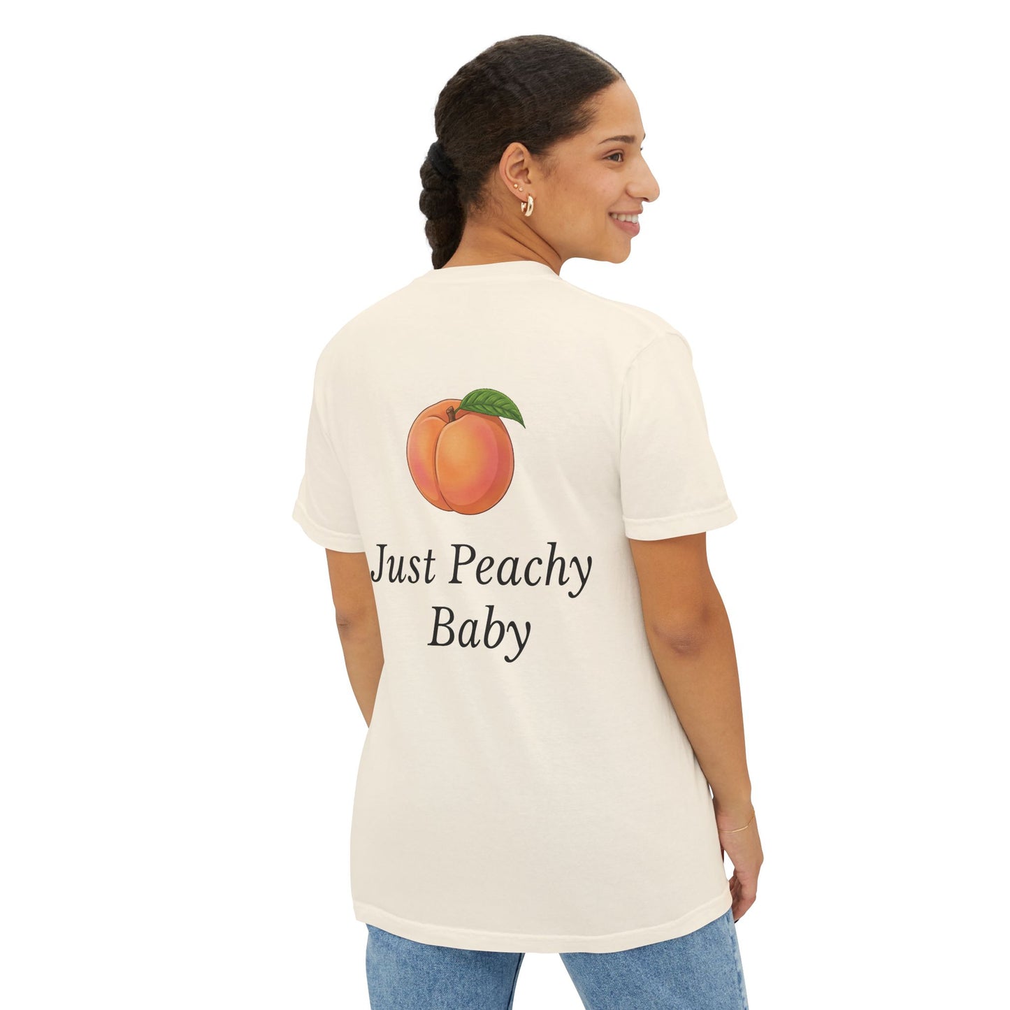 Comfort Colors SS T-Shirt *Pocket* - Just Peachy Baby