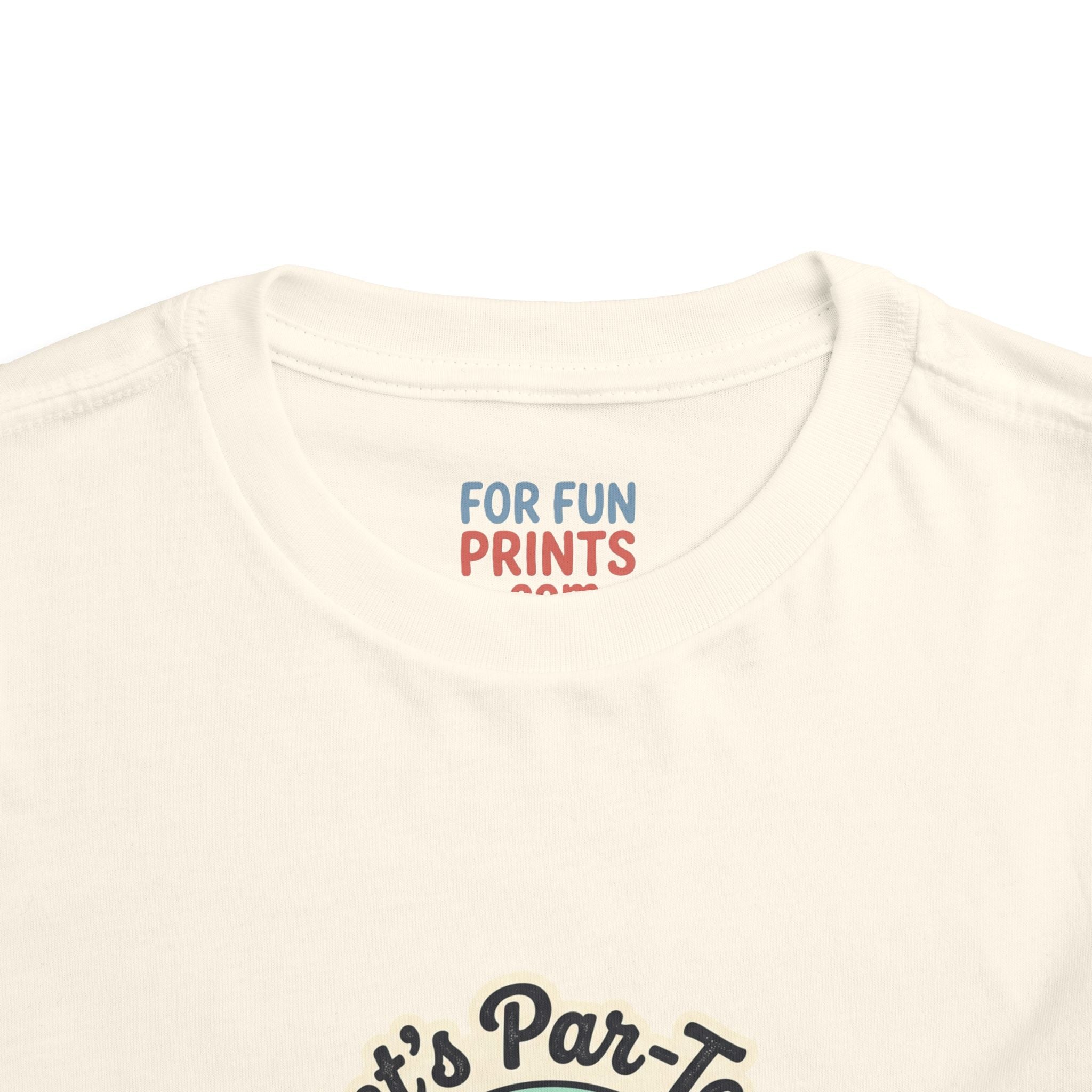 Toddler Tee — "Let's Par-Tea" Cute Retro Tea Party Design